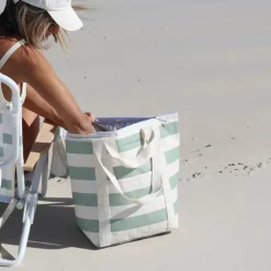 Sunnylife La Palma Køletaske H 41 x B 19 x L 49 cm - Plastik/bomuld - Sage