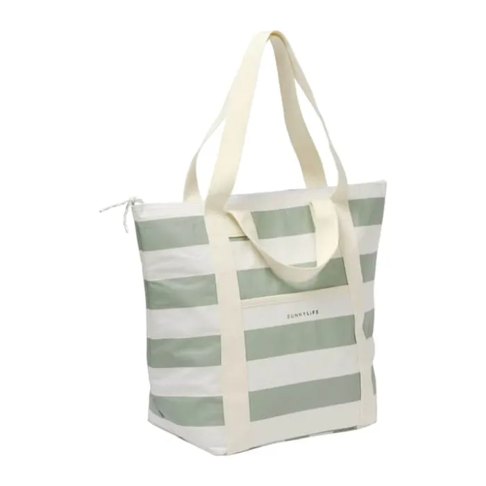 Sunnylife La Palma Køletaske H 41 x B 19 x L 49 cm - Plastik/bomuld - Sage