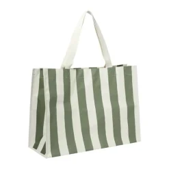 Sunnylife XL Strandtaske - The Vacay H 43 x B 22 x L 58 cm - Polyester - Grøn/hvid