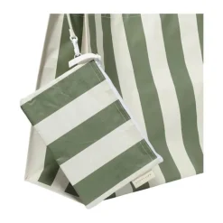 Sunnylife XL Strandtaske - The Vacay H 43 x B 22 x L 58 cm - Polyester - Grøn/hvid