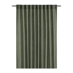 Svanefors Cecil Gardin - 2 stk. H 320 x B 145 cm - Polyester - Mos