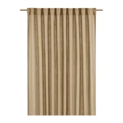 Svanefors Cecil Gardin - 2 stk. H 260 x B 145 cm - Polyester - Brun