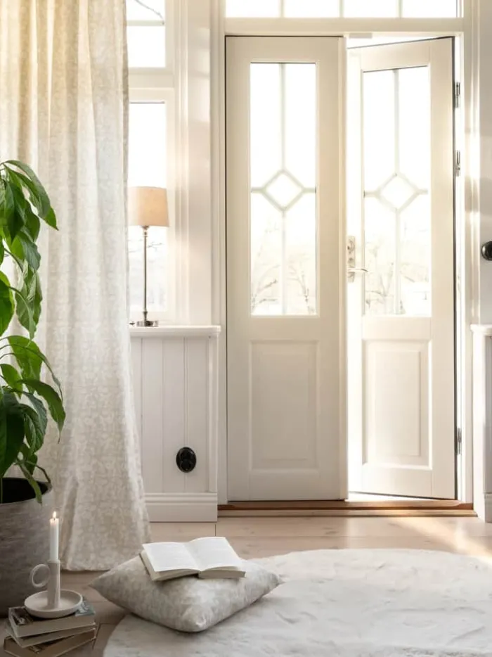 Svanefors De Mina Gardin - 2 stk. H 280 x B 140 cm - Bomuld - Beige