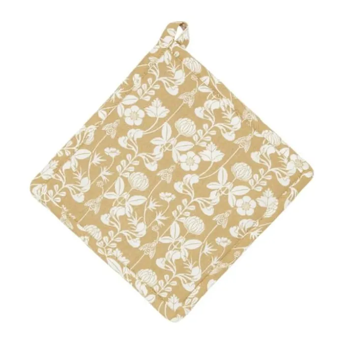 Svanefors De Mina Grydelap B 22 x L 22 cm - Bomuld - Beige/gul