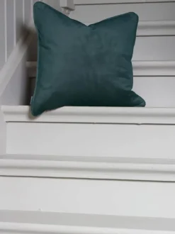 Svanefors Estrelle Pudebetræk B 45 x L 45 cm - Polyester - Mørkegrøn