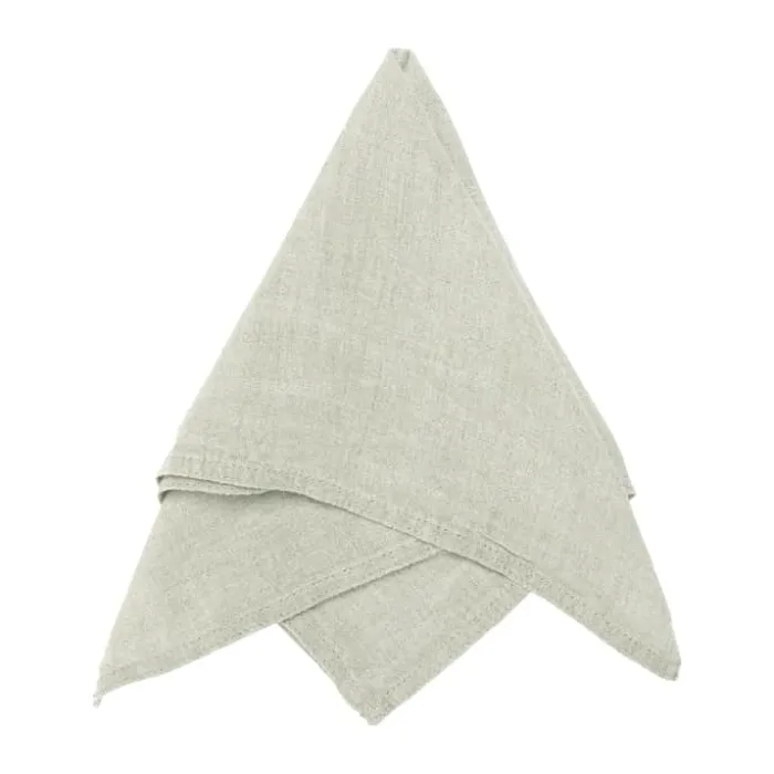Svanefors Julie Mundserviet B 45 x L 45 cm - Hør - Beige/hvid