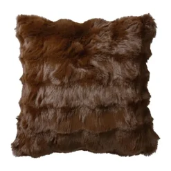Svanefors Lana Pudebetræk B 45 x L 45 cm - Polyester - Mørk nougat