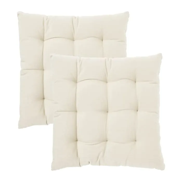 Svanefors Louise Hynde - 2 stk. B 40 x L 40 cm - Bomuld - Beige