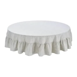 Svanefors Sabina Dug Ø 280 cm - Bomuld - Beige