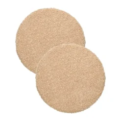 Svanefors Teddy stolehynde - 2 stk. Ø 38 cm - Polyester - Mellanbrun