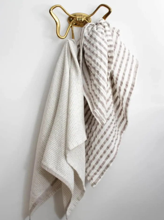 Svanefors Vera Viskestykke B 40 x L 70 cm - Bomuld - Beige