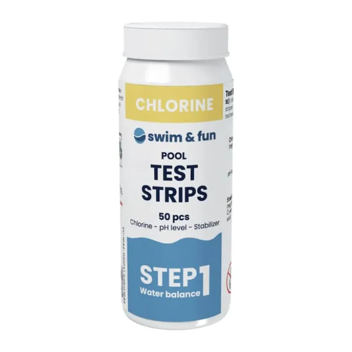 Swim & Fun Test Strips 50 stk. - Måler klor og pH-værdi