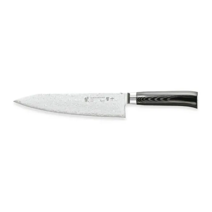 Tamahagane SAN KYOTO Kokkekniv L 21 cm - Rustfrit stål - Stål/sort