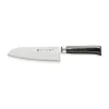 Tamahagane SAN KYOTO Santokukniv L 17,5 cm - Rustfrit stål - Sort/stål