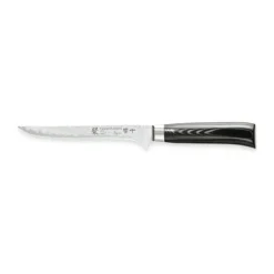 Tamahagane SAN KYOTO Udbenerkniv L 16 cm - Rustfrit stål - Stål/sort