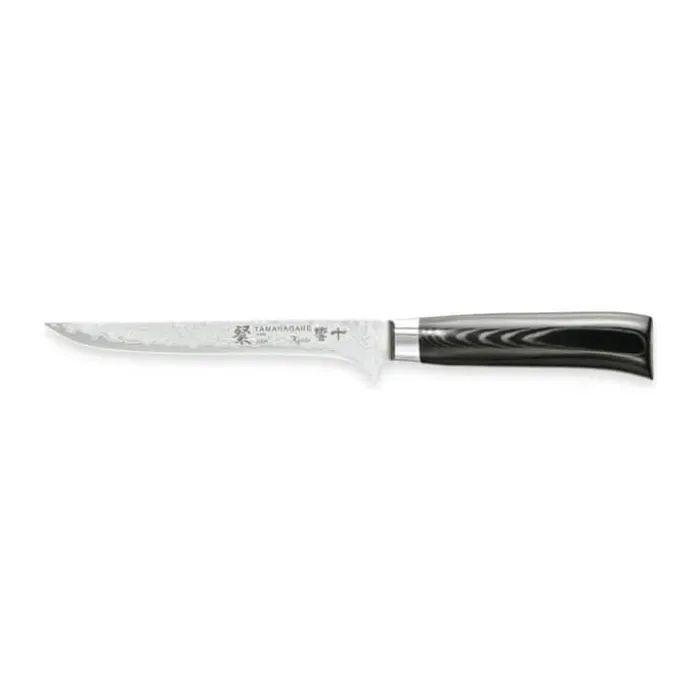 Tamahagane SAN KYOTO Udbenerkniv L 16 cm - Rustfrit stål - Stål/sort