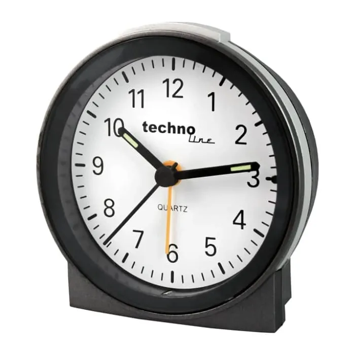 Technoline Vækkeur MODELL G H 8,9 x B 8,5 cm - Plastik - Grå