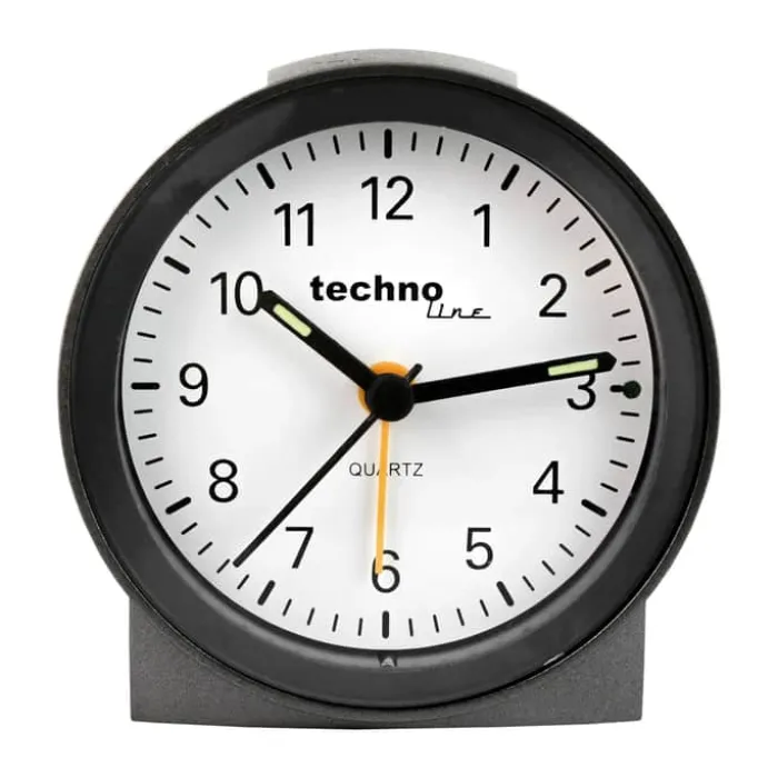 Technoline Vækkeur MODELL G H 8,9 x B 8,5 cm - Plastik - Grå