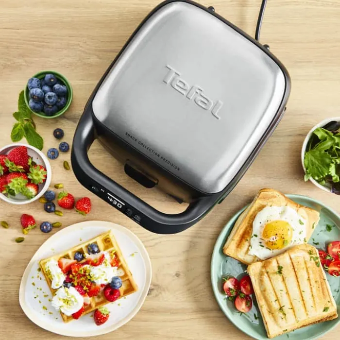 Tefal Digital Multigrill 700 Watt - Inkl. 2 pladesæt - Sølv