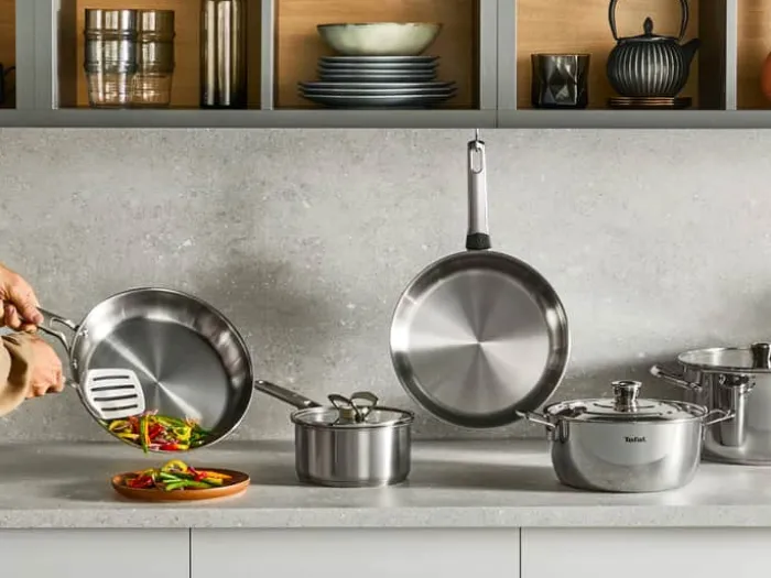 Tefal Emotion Plus Stegepande Ø 28 cm - Rustfrit stål