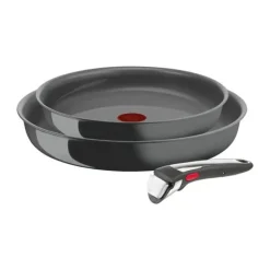 Tefal Ingenio Renew Stegepandesæt - 3 dele Ø 24/28 cm - Grå