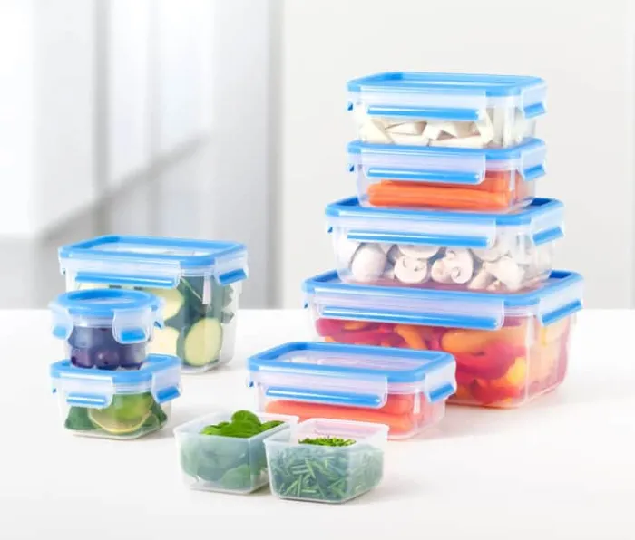 Tefal Masterseal Opbevaringsboks 1,2 liter - Plastik - Klar/blå