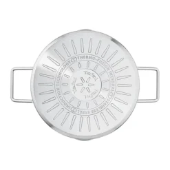Tefal Nordica Gryde m. glaslåg 4,8 liter - Rustfrit stål