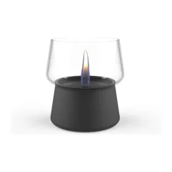TenderFlame Amaryllis Bordlanterne Ø 14 x H 16 cm - Stål/glas - Sort
