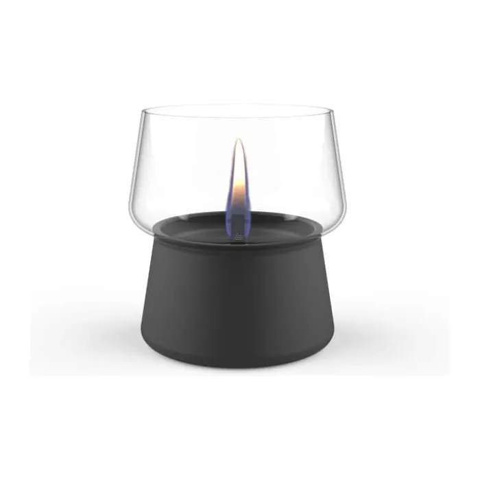 TenderFlame Amaryllis Bordlanterne Ø 14 x H 16 cm - Stål/glas - Sort