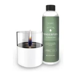 TenderFlame Bordlanternesæt - 2 dele Ø 10 x H 11,5 cm/300 ml - Glas - Hvid