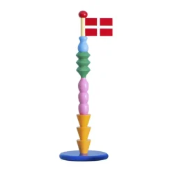 The Clay Play Bordflag - Tally H 30 cm - Træ - Multifarvet