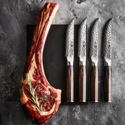 THE CUSTOM CHEF™ Cuisine::pro Damashiro EMPEROR Steakknivssæt - 4 dele L 11,5 cm - Rustfrit stål - Stål