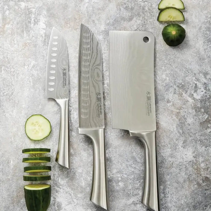 THE CUSTOM CHEF™ Cuisine::pro Damashiro® Ultimate Knivsæt - 3 dele Rustfrit stål - Stål