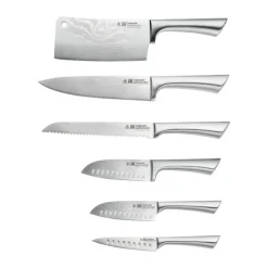 THE CUSTOM CHEF™ Cuisine::pro Damashiro® Meiyo Knivblok L 12/12,5/14/17,5/20 cm - Rustfrit stål
