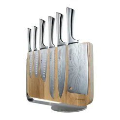 THE CUSTOM CHEF™ Cuisine::pro Damashiro® Meiyo Knivblok L 12/12,5/14/17,5/20 cm - Rustfrit stål