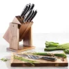 THE CUSTOM CHEF™ Cuisine::pro iconiX™ Drenhen Knivblok - 9 dele 8 knive + knivblok - Rustfrit stål - Brun