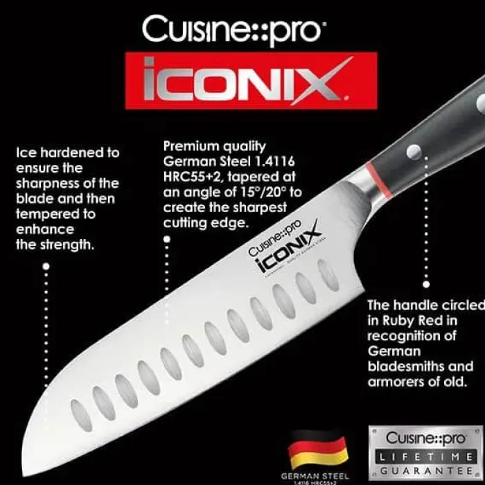 THE CUSTOM CHEF™ Cuisine::pro iconiX™ Steakknive - 4 dele L 12,5 cm - Rustfrit stål
