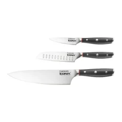 THE CUSTOM CHEF™ Cuisine::pro iconiX™ Starter Knivsæt - 3 dele L 20/12,5/9 cm - Rustfrit stål - Stål/sort