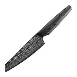THE CUSTOM CHEF™ Cuisine::pro iD3 BLACK SAMURAI™ Santokukniv L 15 cm - Rustfrit stål - Sort