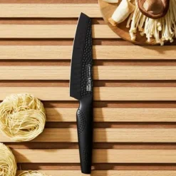 THE CUSTOM CHEF™ Cuisine::pro iD3 BLACK SAMURAI™ Santokukniv L 15 cm - Rustfrit stål - Sort