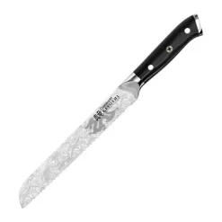THE CUSTOM CHEF™ Cuisine::pro KIYOSHI™ Brødkniv L 20 cm - Rustfrit stål - Stål/sort