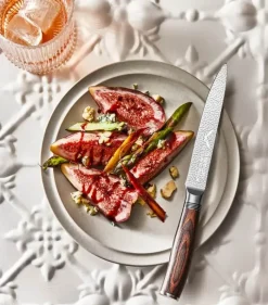 THE CUSTOM CHEF™ Cuisine::pro Le Connoisseur Utilty Kniv L 12 cm - Rustfrit stål - Stål/brun