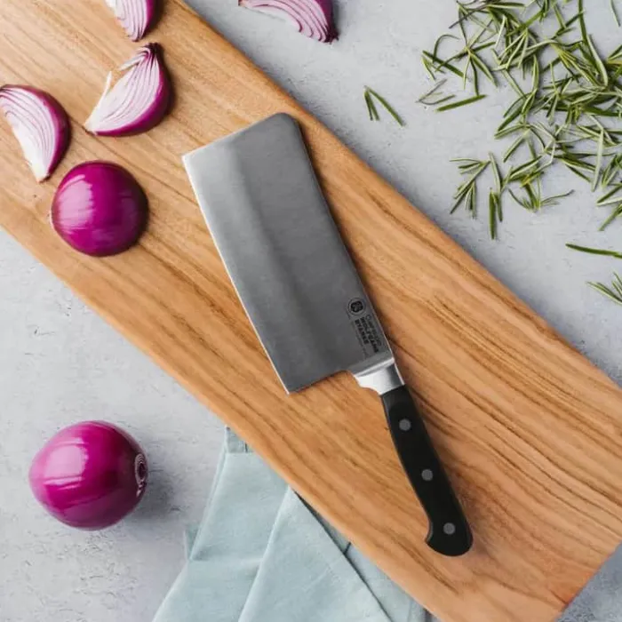 THE CUSTOM CHEF™ Cuisine::pro WOLFGANG STARKE™ Kødøkse L 17,5 cm - Rustfrit stål - Stål/sort