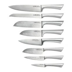 THE CUSTOM CHEF™ Damashiro Okada Knivblok - 9 dele B 9 x H 24,5 x L 42 cm - Japansk rustfrit stål