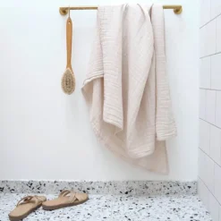 The Organic Company Badelagen B 100 x L 150 cm - Økologisk bomuld - Beige