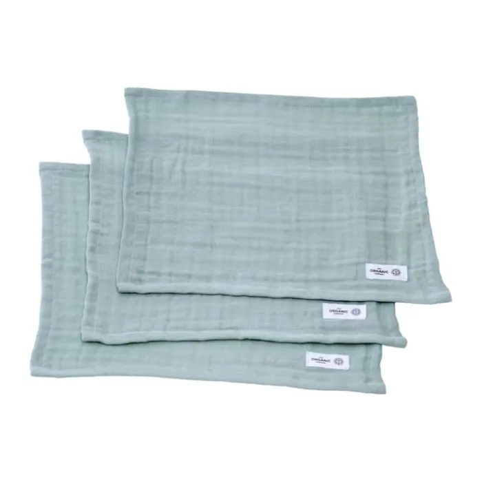 The Organic Company FINE Vaskeklud - 3 stk. B 30 x L 30 cm - Bomuld - Lysegrøn