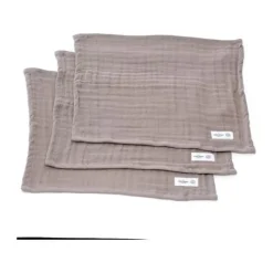 The Organic Company FINE Vaskeklud - 3 stk. B 30 x L 30 cm - Bomuld - Ler