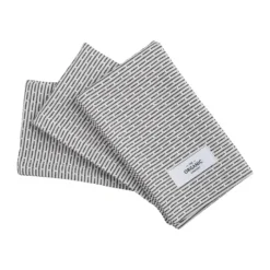 The Organic Company Karklude - 3 stk. B 30 x L 35 cm - Økologisk bomuld - Lysegrå