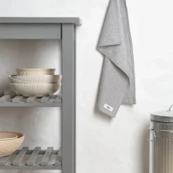 The Organic Company Køkkenhåndklæde B 35 x L 60 cm - Økologisk bomuld - Lysegrå