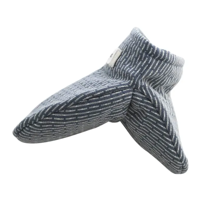 The Organic Company Ovnhandske - 2 stk. L 14 cm - Økologisk bomuld - Blå